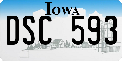 IA license plate DSC593