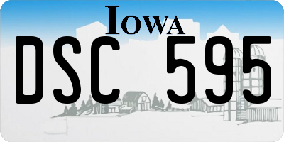 IA license plate DSC595