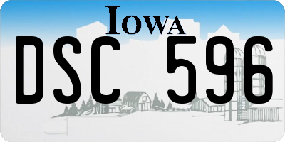 IA license plate DSC596