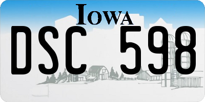 IA license plate DSC598