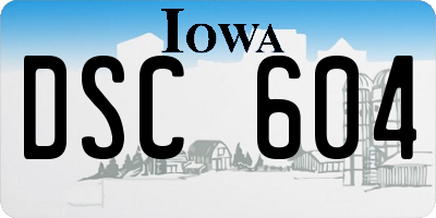 IA license plate DSC604