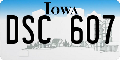 IA license plate DSC607