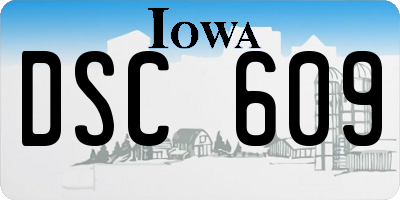 IA license plate DSC609