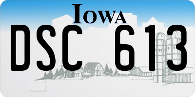 IA license plate DSC613