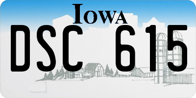 IA license plate DSC615