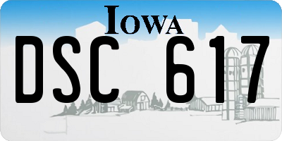 IA license plate DSC617