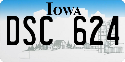 IA license plate DSC624