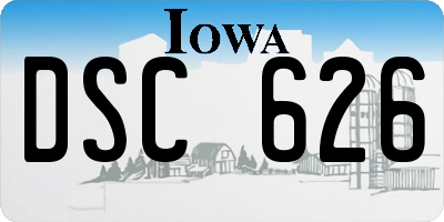 IA license plate DSC626