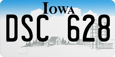IA license plate DSC628