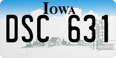 IA license plate DSC631