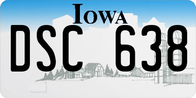 IA license plate DSC638