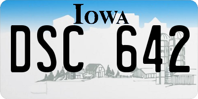 IA license plate DSC642