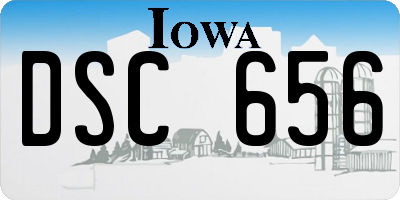 IA license plate DSC656