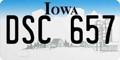 IA license plate DSC657