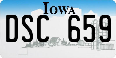 IA license plate DSC659