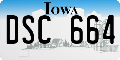 IA license plate DSC664