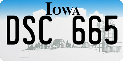 IA license plate DSC665