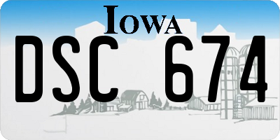 IA license plate DSC674