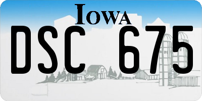 IA license plate DSC675