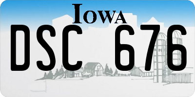 IA license plate DSC676