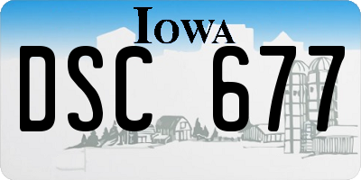 IA license plate DSC677