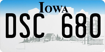 IA license plate DSC680