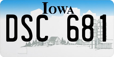 IA license plate DSC681