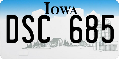 IA license plate DSC685