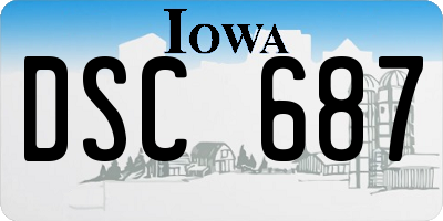 IA license plate DSC687