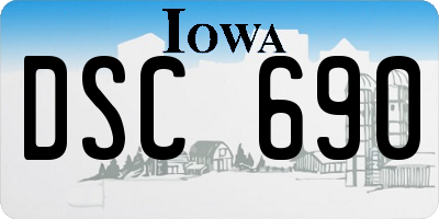 IA license plate DSC690