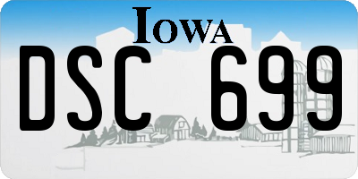 IA license plate DSC699