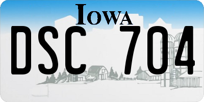 IA license plate DSC704