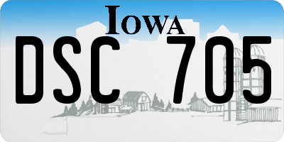 IA license plate DSC705