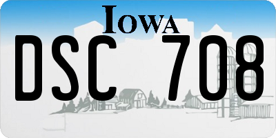 IA license plate DSC708