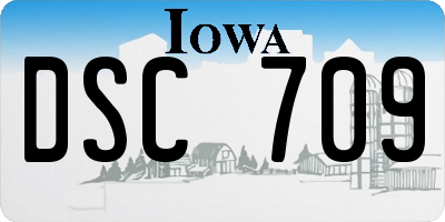 IA license plate DSC709