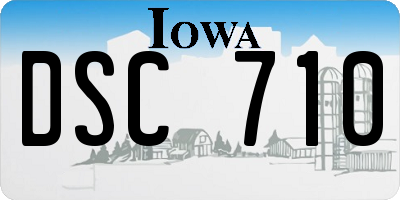 IA license plate DSC710