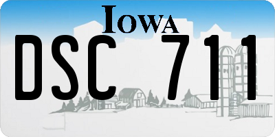 IA license plate DSC711