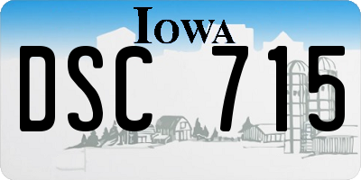 IA license plate DSC715