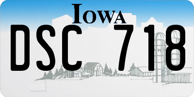 IA license plate DSC718