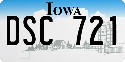 IA license plate DSC721