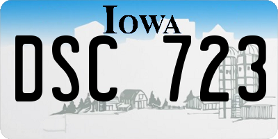 IA license plate DSC723