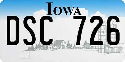 IA license plate DSC726