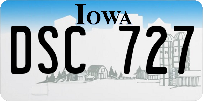 IA license plate DSC727