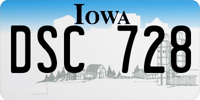 IA license plate DSC728