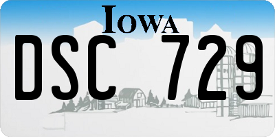 IA license plate DSC729