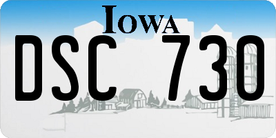 IA license plate DSC730