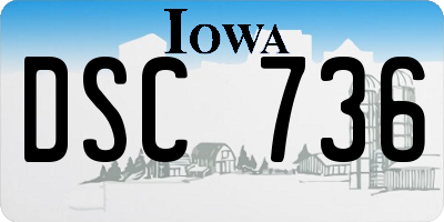 IA license plate DSC736