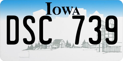 IA license plate DSC739