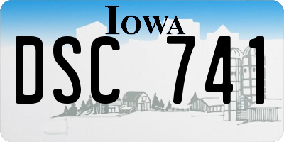 IA license plate DSC741