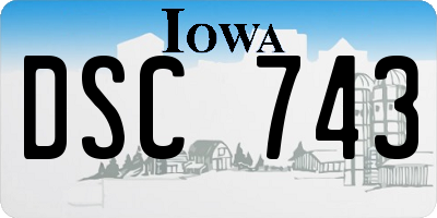 IA license plate DSC743